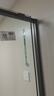九牧（JOMOO）【定制】浴室门玻璃隔断一字型卫生间干湿分离推拉淋浴房浴屏E19 枪灰光玻 【阻尼缓冲】1.2-1.29（高1.9M） 实拍图