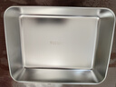 冇觅优品不锈钢保鲜盒食品级带盖方盘冰箱收纳盒盘子野餐盒饺子方盒长方形 实拍图