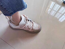 斐乐（FILA）斑斓鞋ROSETTA女鞋板鞋新款面包厚底鞋复古休闲鞋 奶白/浅粉-GP 40 实拍图