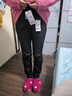 探拓（TECTOP）冲锋裤女加绒保暖防风软壳裤登山徒步裤  女款黑色 S 实拍图