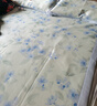 水星家纺冰丝凉席可机洗凉席冰丝席子1.8x2米软凉席可折叠三件套 实拍图