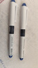 白雪（snowhite）直液式钢笔免换墨囊EF笔尖 小学生三年级儿童练字书写一次性钢笔0.38mm 可擦蓝色12支/盒 FP10 实拍图