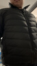 鸭鸭（YAYA）黄晓明同款冬装轻薄款羽绒服男士立领时尚防寒短款羽绒轻便外套KX 黑色 XL 实拍图