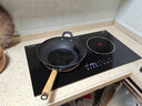 富得莱嵌入式电磁炉双灶电陶炉家用大功率3500w凹面双头电灶台套装 一电一陶/换装免改孔 实拍图