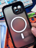 雅思恋 【强力磁吸充电】全包肤感磨砂黑适用iPhone17手机壳苹果手机保护壳MagSafe磁吸超薄渐变 黑色 【简约高级，镜头全包】 iPhone 15 实拍图
