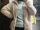 优衣库女装男装长绒摇粒绒拉链茄克/长袖外套夹克冬新款479611 12 桃红色 L 实拍图