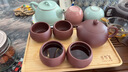 京东京造宜兴紫砂品茗杯【原矿紫泥】煮泡茶具茶杯60ml 4只装 实拍图