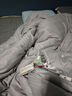 水星系列家纺100%双宫茧桑蚕丝正品蚕丝被抗菌加厚子母被全棉保暖冬季被芯床品 手工定位-神秘灰-已质检专柜正品 100%桑蚕丝 220x240cm【8斤】冬被 实拍图