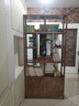 品稻新中式博古架实木摆件架子茶柜隔断屏风茶室茶叶架展示架酒柜书架 胡桃色单个中抽96*30*196cm 实拍图