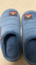 大嘴猴（paul frank）棉拖鞋男士秋冬季室内家居拖鞋毛绒保暖厚底棉鞋男款深蓝280PF607 实拍图