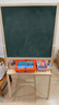 儿童画画板小黑板家用学生支架式写字板黑板墙贴可擦写小学生玩具 A款磁性双面可升降【功能礼包】 实拍图