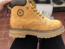 骆驼（CAMEL）王俊凯同款马丁靴高帮秋户外工装大黄靴男 G15W136025 沙漠黄 40 实拍图