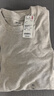 优衣库男装女装柔软圆领T恤/休闲长袖上衣25秋冬新款479783 31 米色 XL /180/108B 实拍图