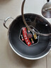 康巴赫炒锅不粘锅抗菌不锈钢炒菜锅红点双蜂窝平底锅电磁炉燃气灶通用 实拍图