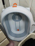 babycare婴儿洗澡盆坐浴盆洗澡神器可折叠浴盆游泳盆+浴垫+浴网星航月岩灰 实拍图