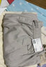 优衣库女装休闲廓形长裤/系腰带弯刀镰刀裤子481028 481028/02浅灰色 S 实拍图