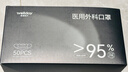 维德（WELLDAY）一次性医用外科蝶形口罩防沙尘雾霾防鼻炎花粉50只独立装黑色 实拍图
