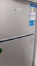 奥克斯小冰箱家用小型迷你冷藏冷冻两用出租房宿舍用节能省电寝室办公室电冰箱 【升级净化去味】30A146DW银【节能省电】 实拍图