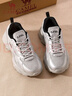 骆驼（CAMEL）运动老爹鞋女透气厚底潮休闲鞋子 K23S60L8016 银色38 实拍图