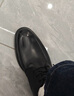 百丽通勤商务皮鞋男秋冬新商场款牛皮正装鞋婚鞋CF01DCM9预售 黑色(绒里) 38 (240mm) 实拍图