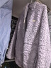 蕉内【刘浩存同款】绒绒506H睡衣男女士红色本命年羊羔绒家居服冬季 【女士连帽】粉紫 XL 实拍图