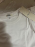班尼路（Baleno）白色正肩长袖T恤女2025秋冬季新款宽松纯棉打底衫女装内搭上衣服 实拍图