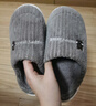 【福利价】小熊小兔棉拖秋冬季情侣保暖学生男拖鞋女居家棉拖鞋 小熊小兔棉拖-灰色 42-43 适合41-42 实拍图