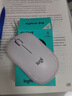 罗技（Logitech）M221 轻音鼠标 无线鼠标 办公鼠标 对称鼠标 带无线微型接收器 米白色 实拍图