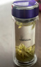 希诺双层玻璃杯家用办公水杯女高颜值过滤泡茶杯子XN-9331紫色 240mL 实拍图