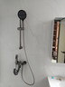 九牧（JOMOO）全铜淋浴花洒套装浴室浴缸家用三联混水阀增压升降简易冷热水龙头 简易花洒枪灰色-带挂杆 晒单实拍图