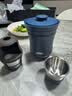 膳魔师（THERMOS）旅行茶具便携办公户外露营保温壶茶杯商务礼品定制LOGO  TCMU-200 玻璃蓝(陶瓷内胆)礼盒礼袋共330ml 实拍图
