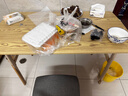 全品屋餐桌椅组合家用饭桌子小户型简约公寓快餐出租商用长方形电脑桌 原木色 120cm 【宽60CM】一桌四椅 实拍图