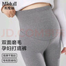 米度丽孕妇打底裤秋冬高弹托腹小脚裤小个子外穿显瘦针织长裤 深花灰 XL 实拍图