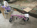 GOGOBIKE构构12寸男女式成人学生小型迷你便携超轻铝合金小轮折叠自行车 12寸铝仙子 公主粉 实拍图