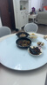 富得莱 饭菜保温板 加热菜板 暖菜板2025新款 圆形家用智能多功能带火锅电磁炉 自动恒温餐桌旋转盘神器 语音白88cm电动旋转电磁炉火锅 实拍图