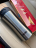 膳魔师（THERMOS）保冷保温杯400ML高真空不锈钢商务办公保温杯JCG-400C SBK 实拍图