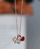 AGATHA/瑷嘉莎 爱心小狗银项链女士 新年生日礼物送女友老婆高级感 实拍图