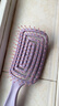 蓬松高颅顶梳子头发神器女士专用长发造型按摩经络家用镂空排骨梳 蓬松气垫梳-紫色-1个装 实拍图