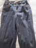 太平鸟女装牛仔裤秋季大直筒裤时尚休闲百搭通勤质感 加绒款牛仔深蓝 M 实拍图