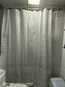 美居客干湿分离浴帘 简爱加厚加宽PEVA防水防霉免打孔浴室隔断帘2*2M 实拍图