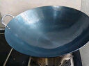 美菱（MeiLing）双耳商用大铁锅章丘手工锻打无涂层炒锅熟铁圆底燃气炉炒菜锅45cm 实拍图