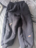 戴维贝拉（DAVE＆BELLA）男童加绒裤子秋冬新款女宝宝束脚裤儿童休闲长裤小童裤子童裤 藏青色【现货】 110 cm（建议身高100-110cm） 实拍图