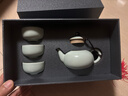 东道汝窑河南非遗天乐壶组茶具套装汝瓷高档功夫茶具整套陶瓷新年礼物 2025乙巳款（天青）4件套 实拍图