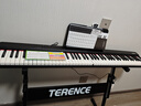 特伦斯电子琴88键成人儿童智能折叠钢琴X61A/V20手卷钢琴键盘乐器 V20典雅黑+专用琴包+Z型琴架 实拍图
