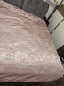 水星家纺四件套床上用品 大提花面料 高级轻奢裸睡套件 法式浪漫被套床单 米兰之夜【轻奢法式/粉色】 1.5米床, 床单款 被套200*230cm 实拍图