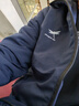 红蜻蜓（RED DRAGONFLY）夹克男商务休闲时尚简约百搭宽松舒适连帽上衣外套 蓝色B加绒 2XL 实拍图