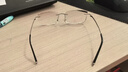 万金宝钻石切边眼镜女潮流款韩版镶钻可定制平光近视休闲无边框眼镜W782 搭配1.61MR-8镜片 实拍图