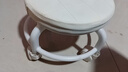 【全网爆款】椅子万向轮美缝凳子带轮旋转擦地矮凳美甲修脚凳滑轮 儿童凳-米白色款 实拍图