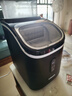 惠康（HICON）制冰机家用商用摆摊全自动冰块机30/35kg大容量酒吧冰块奶茶店全自动制冰机方块制冰器 【手动进水】哑光黑-全自动清洗（拍单发双进水） 实拍图