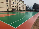 硅pu球场材料学校操场新国标篮球场地胶运动场弹性丙烯酸环保材料 篮球场8mm（新国标过检） 实拍图